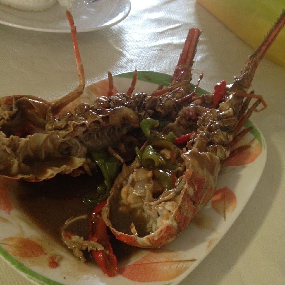 Nening's Tulahan at Old Palapala in Bacolod City Negros Occidental Philippines Chili lobsters at Old Palapala