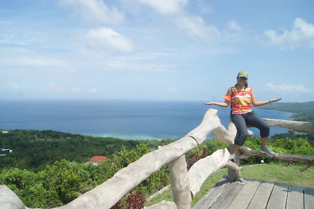 Viewing deck at Triad Restaurant and Coffee Shop in Larena Siquijor Philippines