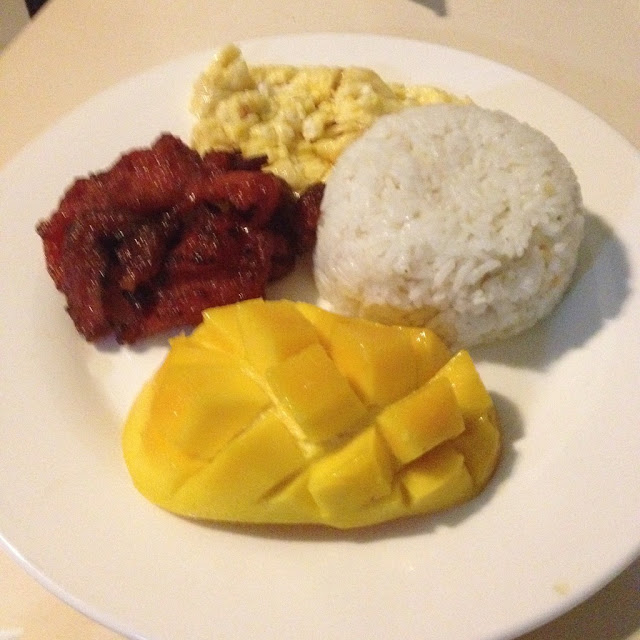 Arwana Hotel and Restaurant in Boracay Island Malay Aklan Philippines Tocino meal for breakfast at Arwana Hotel