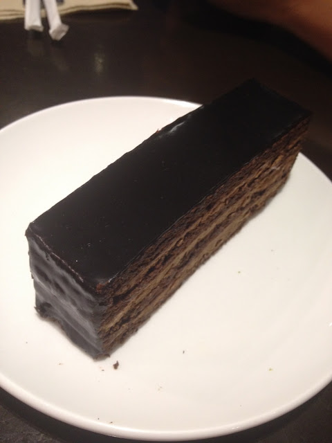 Fujinoya Japanese Bistro in Cebu City Philippines Special chocolate cake at Fujinoya Japanese Bistro in Cebu City Philippines