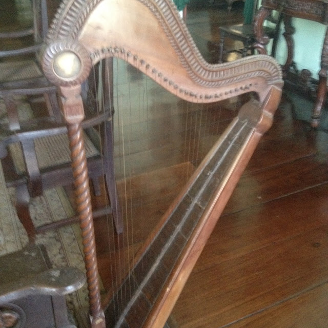 Don Bernardino Jalandoni Ancestral House and Museum Old harp at the Don Bernardino Jalandoni Ancestral House and Museum