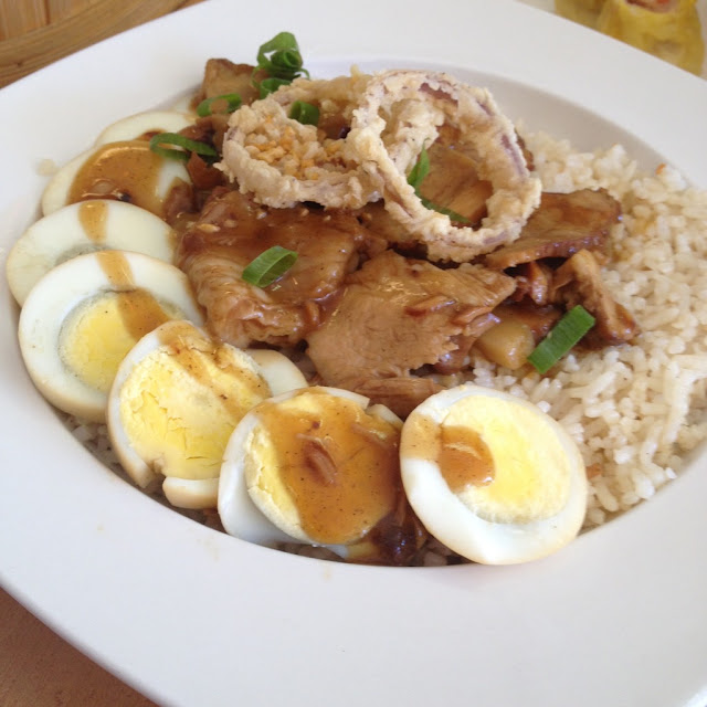 Chix Savour Chinoy Restaurant in Cebu City Philippines Pork asado rice toppings at Chix Savour Restaurant