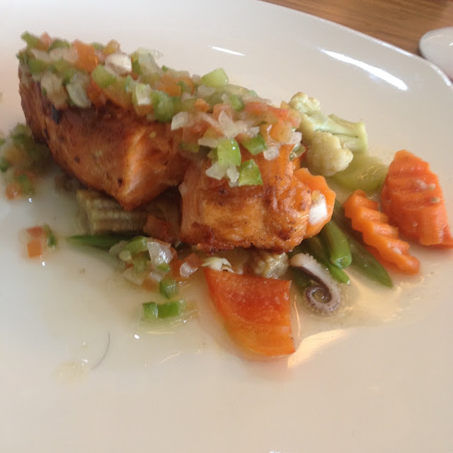 The Grain Restaurant in Cebu City Philippines Pan-seared salmon at The Grain Restaurant
